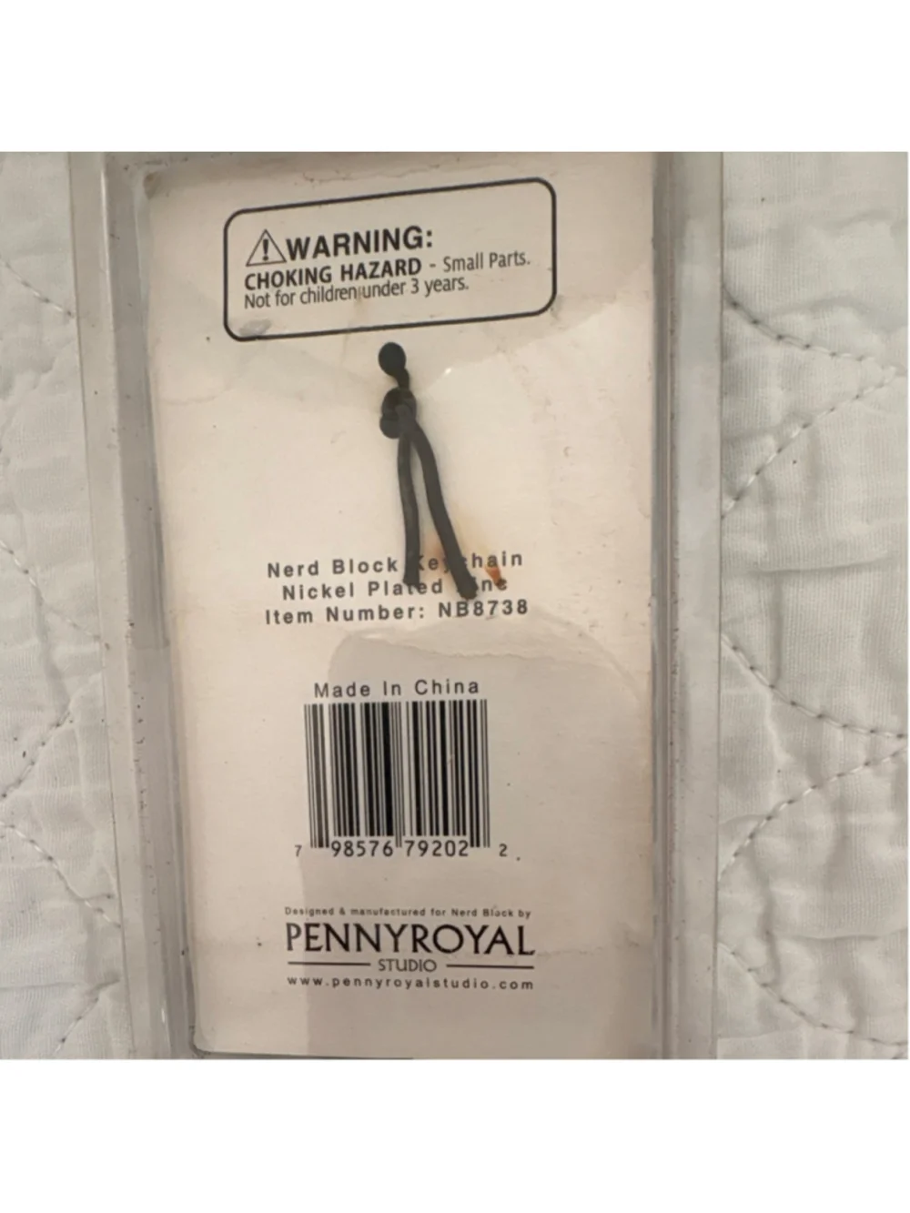 Nerd Block Nickel Plated Zinc Gun Keychain Detachable Keyring Military Theme
